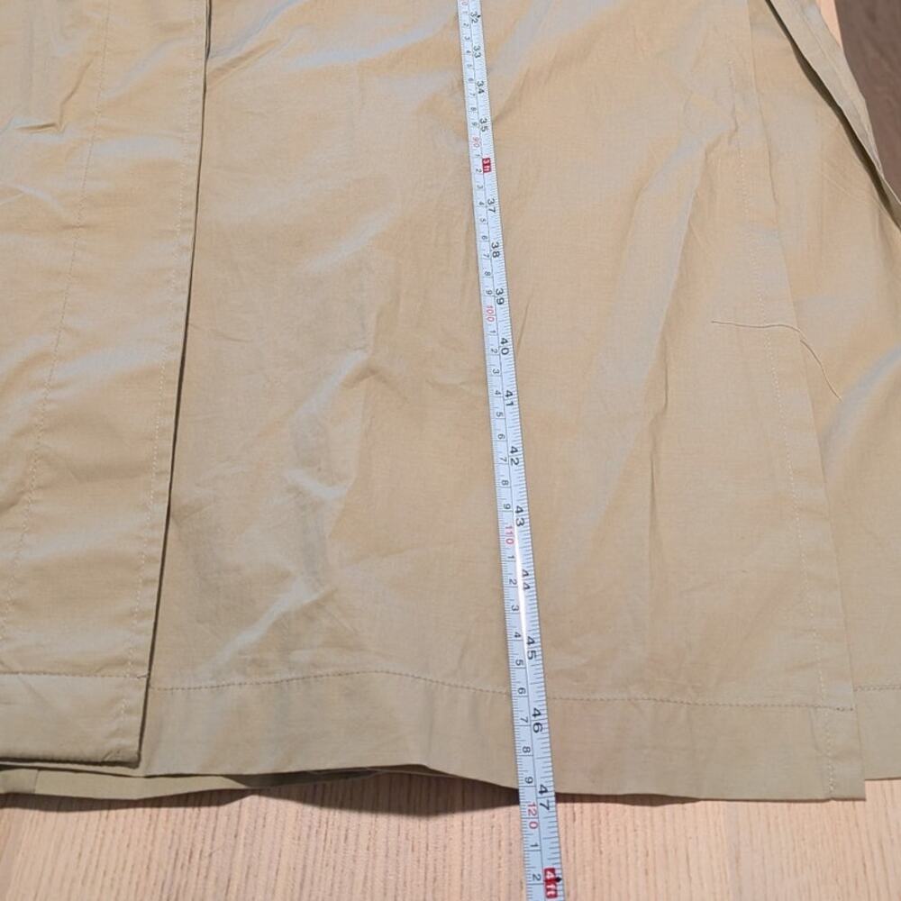 Massimo Dutti Trench Coat 6743/823/830 Womens M Tan Single-breasted Belted Long - Picture 9 of 13